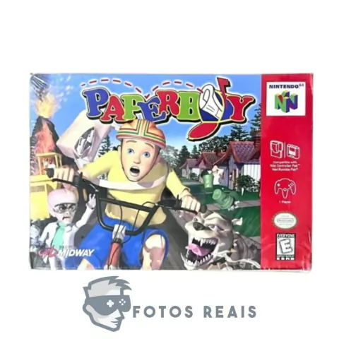 JOGO PAPERBOY COM CAIXA (LACRADO) - N64