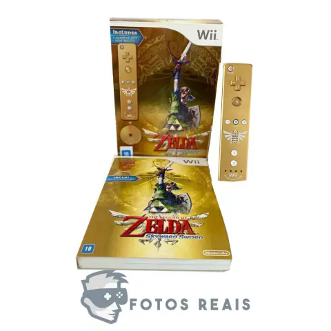 THE LEGEND OF ZELDA: SKYWARD SWORD LIMITED EDITION GOLD WII REMOTE BUNDLE SEMINOVO - WII
