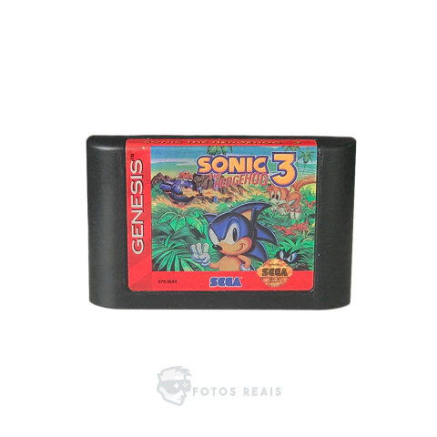 SONIC THE HEDGEHOG 3 SEMINOVO - MEGA DRIVE