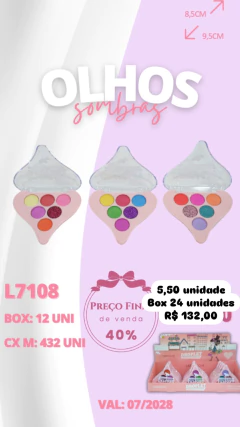Paleta de Sombras Labranche Droplet Labranche Box 24 Unidades