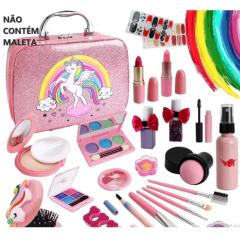 Kit de Maquiagem e Acessórios Infantil 10 Itens Princesa