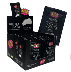 Máscara Sachê Glitter Prata Super Poderes Unidade Peel Off