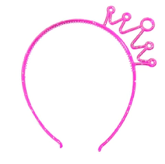 6 Unidades Tiara Plástica Princesas com Glitter Sortidas - loja online