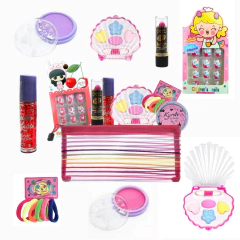 Kit Maquiagem Infantil 7 Produtos com Sombra e Necessaire