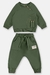 CONJ. BLUSA E CALÇA MOLETOM VERDE UP BABY 45898 - comprar online
