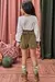 CONJ. BLUSA MANGA LONGA E SHORTS EM FLEECE VERDE ESCURO KUKIE 79357 - Lari Baby & Kids