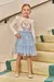 CONJ. BLUSA MANGA LONGA E SAIA DE TULE ROSA KUKIE 79455 na internet