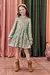 VESTIDO MANGA LONGA ANIAMAIS VERDE KUKIE 79711 - comprar online
