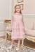 VESTIDO EM TULE ROSA KUKIE 80090 - comprar online