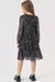 VESTIDO EM TULE FLORES PRETO KUKIE 80095 na internet