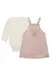 CONJ. BODY EM CANELADO E SALOPETE EM SARJA ROSA KUKIE 80319 - comprar online