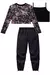 Imagem do TRIO CROPPED EM TULE C/ TOP CANELADO E CALÇA PARACHUTE PRETO KUKIE 81072