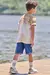 Bermuda em Jeans Bellini com Elastano Azul Escuro LucBoo 77351 - Lari Baby & Kids