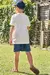 CONJ. CAMISETA E BERMUDA EM NYLON TWILL OFF WHITE LUC.BOO 77166 - comprar online