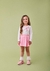 CONJ. BLUSA MANGA LONGA LAÇO C/ SHORTS SAIA ROSA MOMI J6795 - comprar online