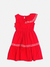 VESTIDO VERMELHO COM BABADOS VERMELHO MOMI J6080 - loja online