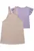 Imagem do SALOPETE MOLETOM LINHO COM BLUSA EM MALHA WAVE LILAS KUKIE 77201