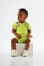 CONJ. BODY E JARDINEIRA MOLETOM ZEBRA VERDE UP BABY 45566
