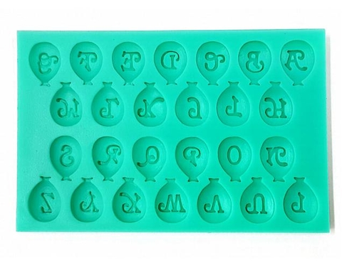 Molde Alfabeto Balões Cód 40