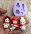 Molde de Silicone Mini Princesas cód 977
