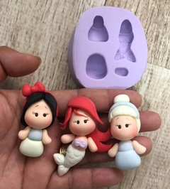 Molde de Silicone Mini Princesas cód 977