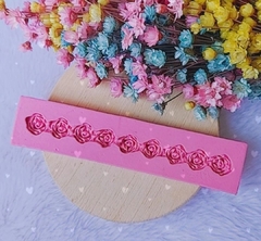 Molde de Silicone Cordão de Rosas Cód 1708 na internet