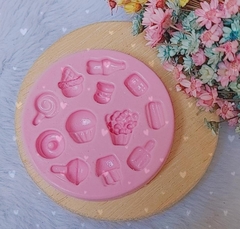 Molde de Silicone Mini Comidinhas cód 426 - comprar online