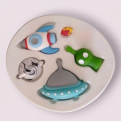 Molde de Silicone Kit Mundo da Lua cód 1403