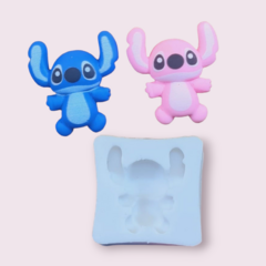 Molde de Silicone Aplique Stitch/Angel P cód 21
