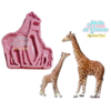 Molde de Silicone Girafas Safari cód 478