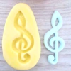 Molde de Silicone Nota Musical M cód 1686