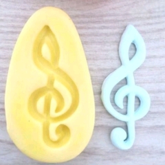 Molde de Silicone Nota Musical M cód 1686