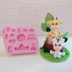 Molde de Silicone Multi Bichinhos cód 348 | Animais Safari, Fazendinha - comprar online