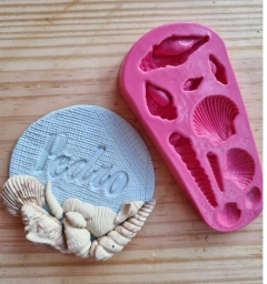 Molde de Silicone Conchas Perfeitas cód 342