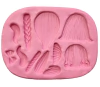 Molde de Silicone Kit Cabelos - Aplique de Laço cód 1869