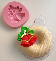 Molde de Silicone Sinos de Natal cód 1531