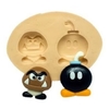 Molde de Silicone Goomba e Bomba cód 2019 | Super Mário
