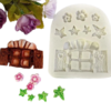 Molde de Silicone Janela e Flores cód 953
