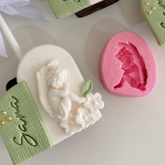 Molde de Silicone Anjo Sentado cód 1882