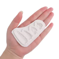 Molde de Silicone 4 Folhas Tropicais cód 1902 - Molde de Silicone 