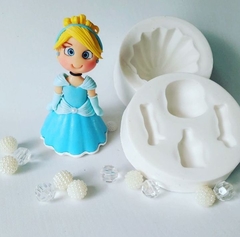 Molde de Silicone Princesa/ Vestido 3D cód 1424
