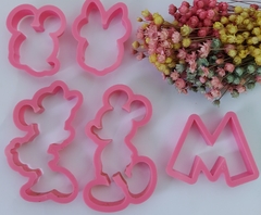 Kit Cortador Pla Silhueta Mickey e Minnie