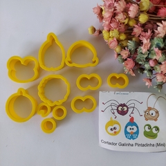 Kit Cortador Pla Galinha Pintadinha Mini