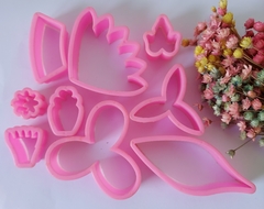 Kit Cortador Flor Folhas