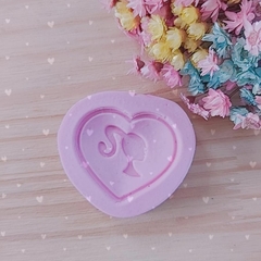 Molde de Silicone Coração Barbie cód 1885 na internet