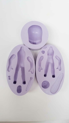 Molde de Silicone Noivinhos Corpo Universal cód 502 - Molde de Silicone 