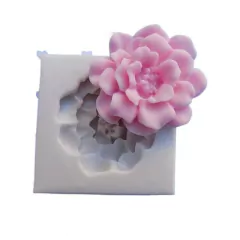 Molde de Silicone Flor Begônia Cód 1761 - Molde de Silicone 