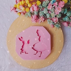 Molde de Silicone Silhueta Alice e Coelho cód 383 na internet