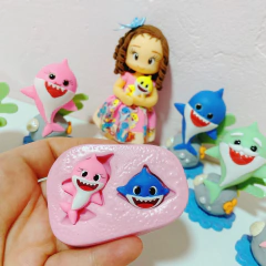 Molde de Silicone Tubarão - Baby Shark cód 1524