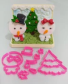 Kit Cortador Casal Boneco de Neve/Árvore de Natal